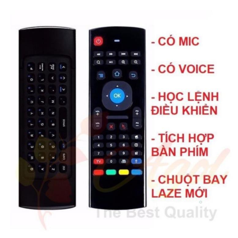 CHUỘT BAY AIR MOUSE CÓ MIC VOICE VÀ HỌC LỆNH cho Android TV Box Smart