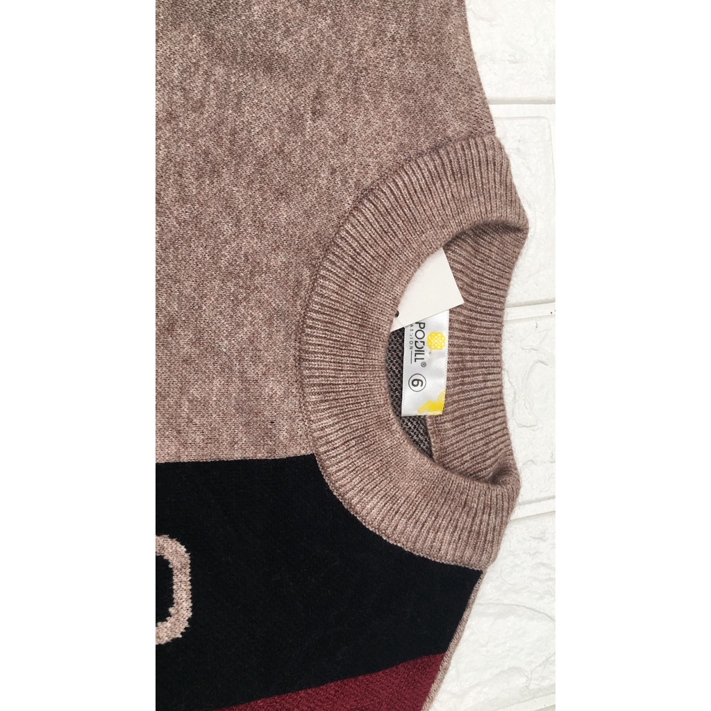 Áo len dài tay hai lớp cho bé trai ,ảnh thật 100%