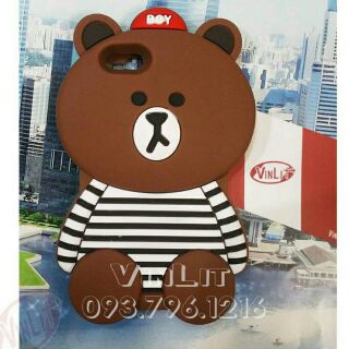 [ Xã kho ] Ốp lưng gấu Brown siêu mịn - gấu áo brown - đủ các dòng