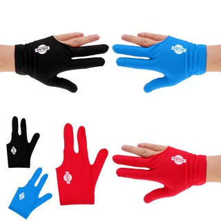 [Szlinyou2] Còn hàng Spandex Snooker Bida Cue Găng tay Bể bơi Tay trái Ba màu xanh