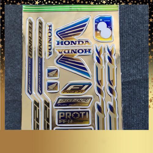 [CỰC RẺ]  BỘ TEM LOGO NỔI XE CLICK THÁI TITAN 7 MÀU