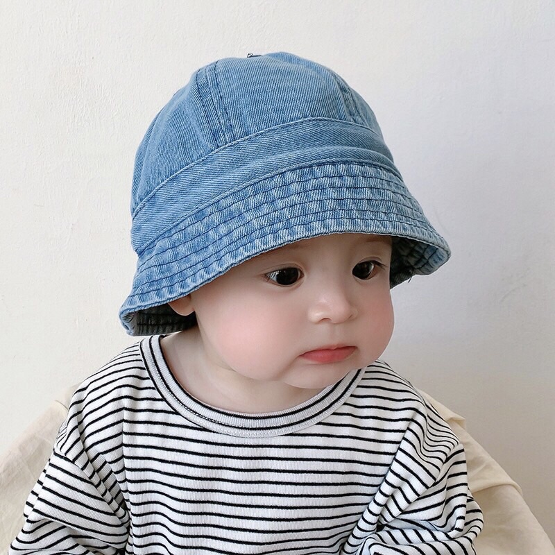 Mũ nón vành jean cho mẹ và bé từ 8 tháng-4 tuổi cực xinh