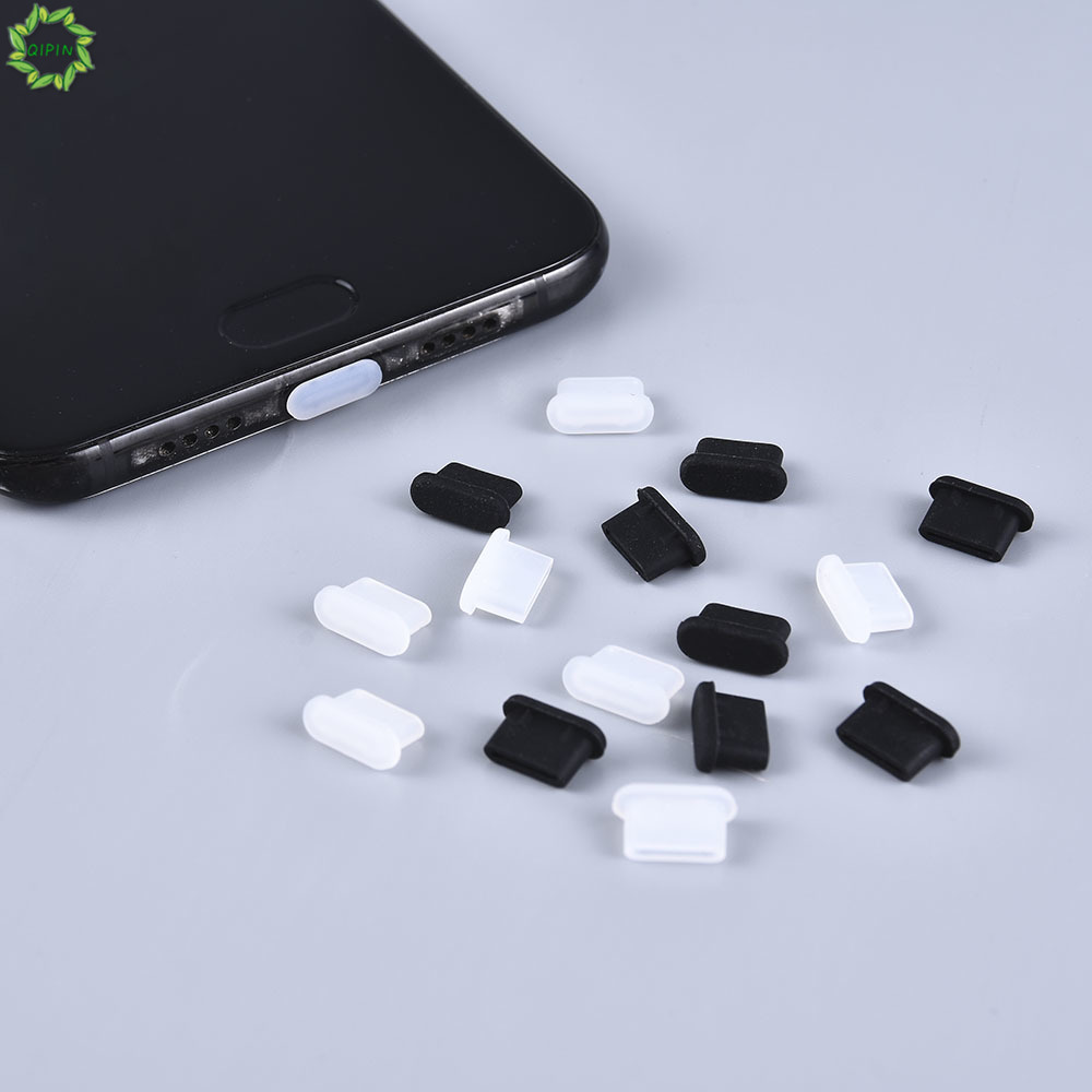 Set 6 phụ kiện chống bụi cổng sạc bảo vệ điện thoại tiện lợi