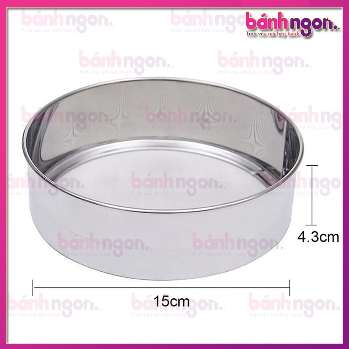 Rây bột/sàng bột inox 15cm/21cm