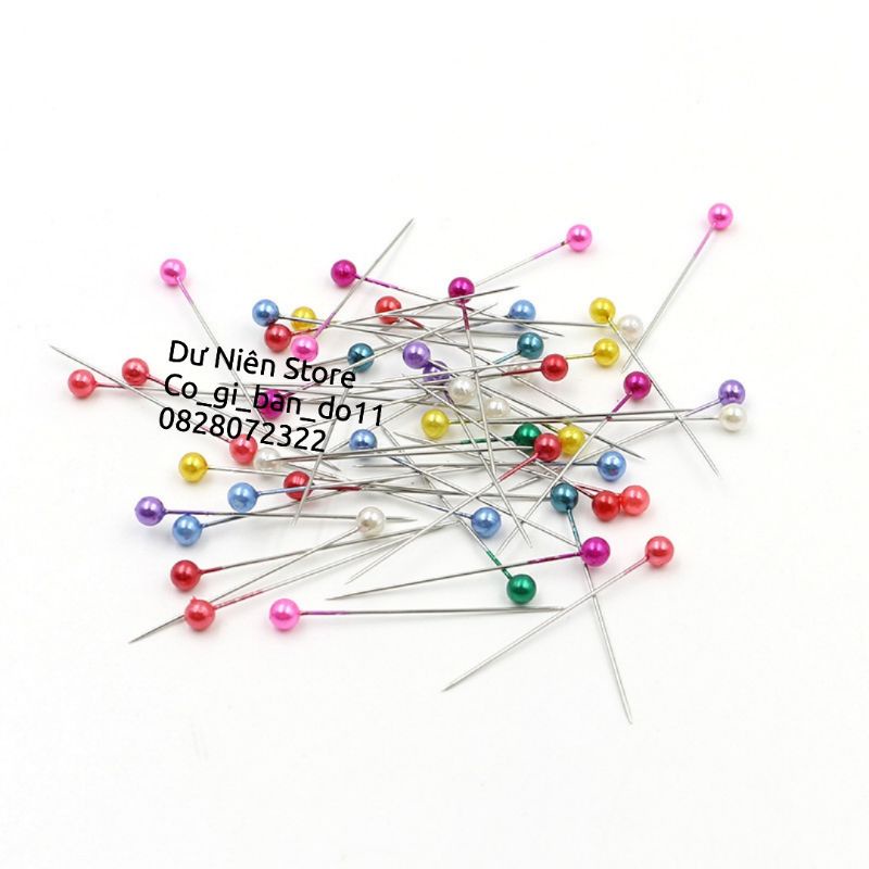 Hộp 100 Cây Kim Ghim Định Vị Đủ Loại.