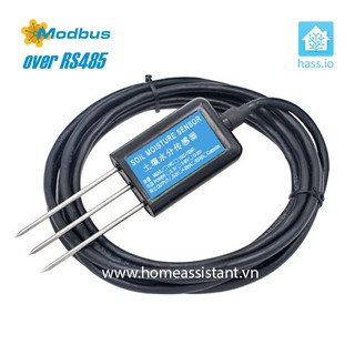Cảm Biến Độ Ẩm Đất Soil Moisture Modbus RS485 SM01 (Hỗ trợ HomeAssistant) Hass PLC