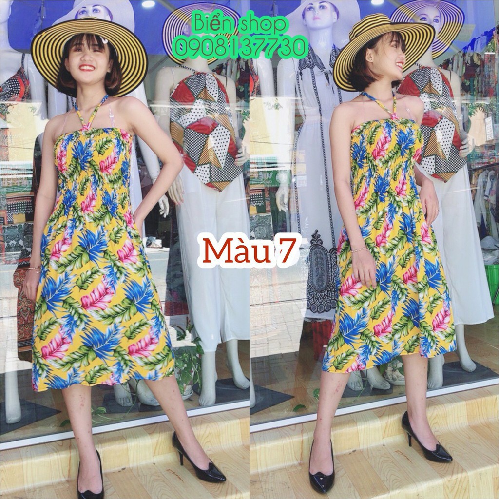 đầm maxi lanh thái mặc không nhăn | BigBuy360 - bigbuy360.vn