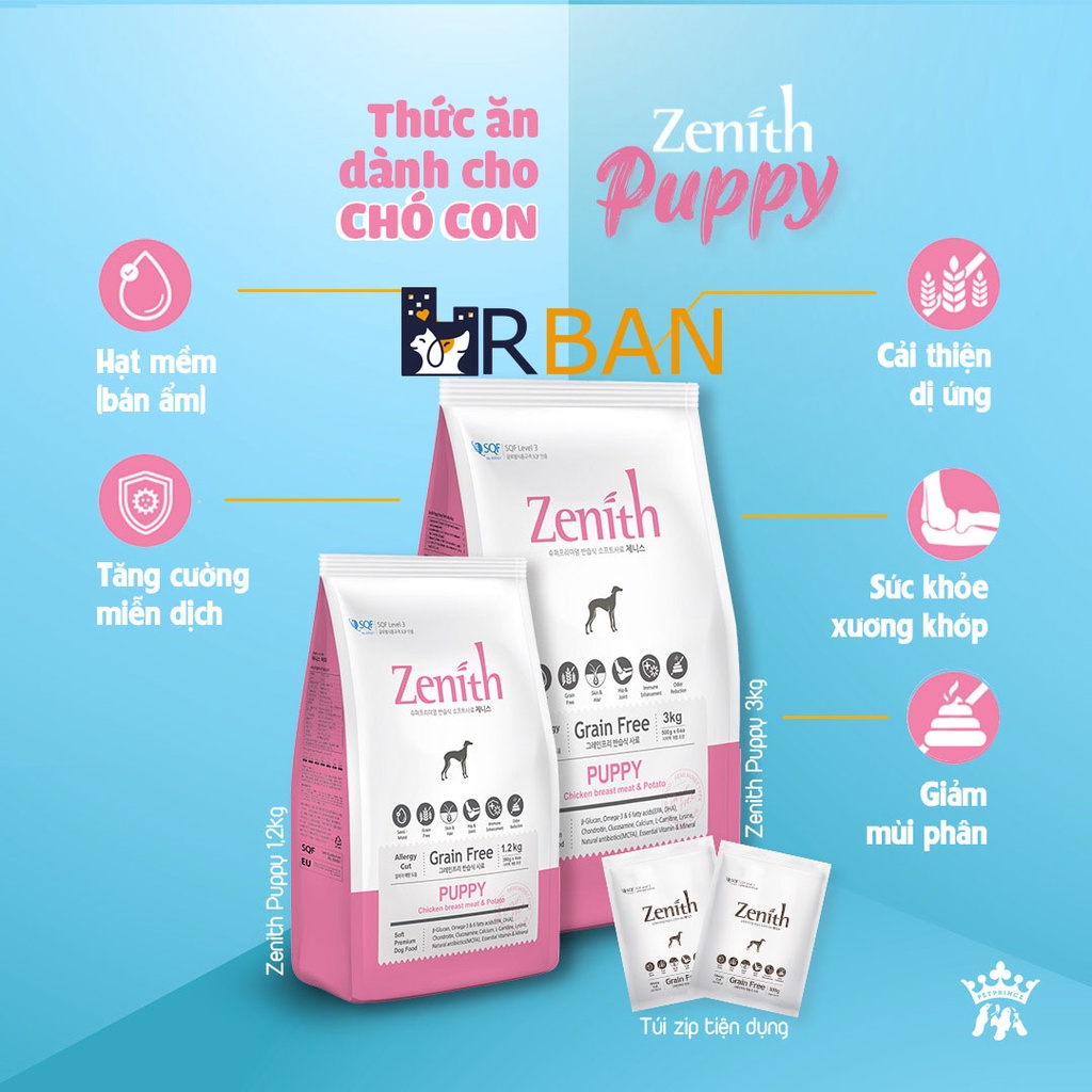 1.2KG_THỨC ĂN HẠT MỀM CHÓ CON ZENITH PUPPY