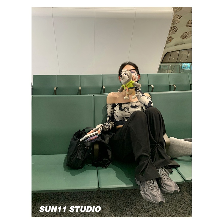 HUANG YOYO Áo ống không dây phong cách quyến rũ Hàn Quốc dành cho nữ