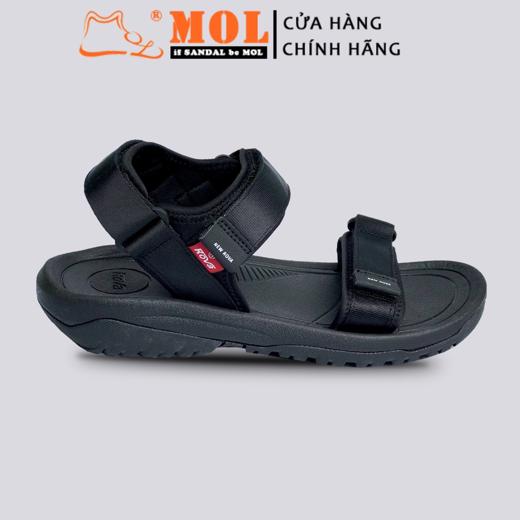 Sandal nam 2 quai ngang vải dù hiệu Rova RV680G