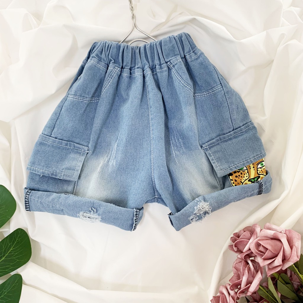 [ẢNH THẬT] Quần Bò Jean Báo Xám Cực Đẹp Cho Bé Trai 8-20 Kg Namkidshop (V257Q)