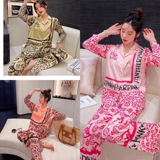 Pyjamas lụa mịn đẹp thoáng mát Quảng châu cao cấp