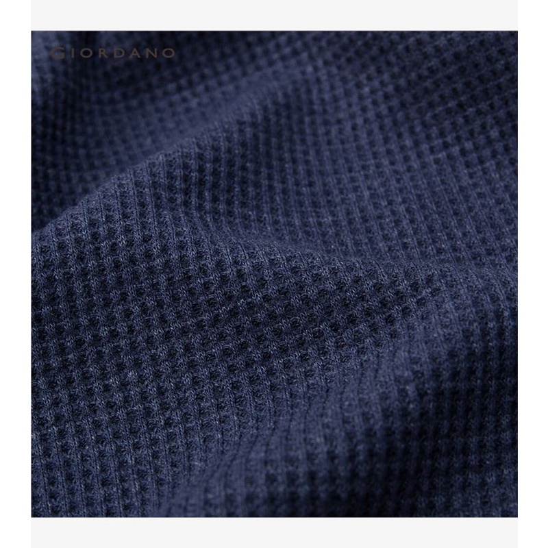 Áo polo GIORDANO 01011783 thiết kế dày màu trơn thời trang dành cho nam | BigBuy360 - bigbuy360.vn