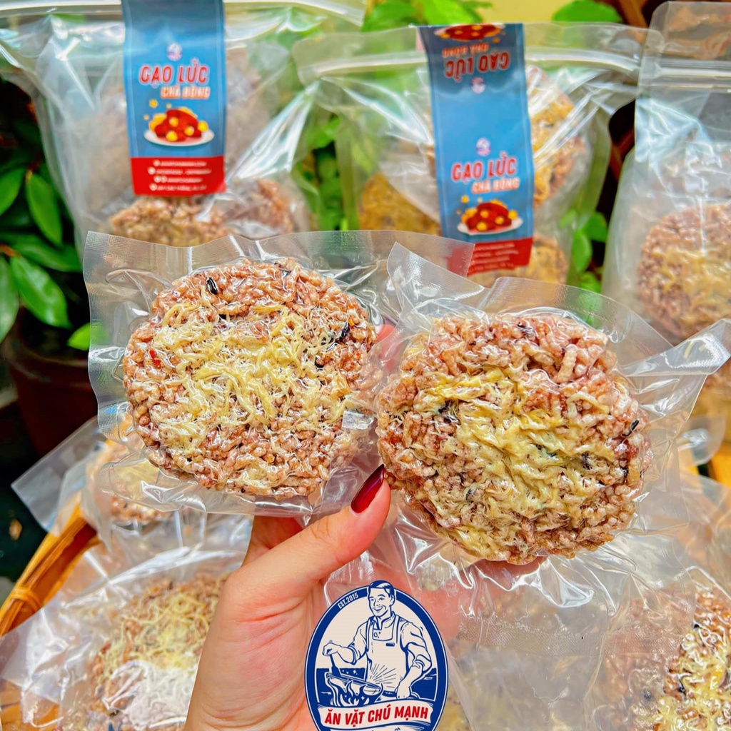 Cơm Cháy Gạo Lức Sấy Tròn Chà Bông