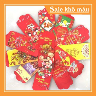 Bao lì xì tết 💖freeship💖 500 bao lì xì tết 2021 giao đủ mẫu