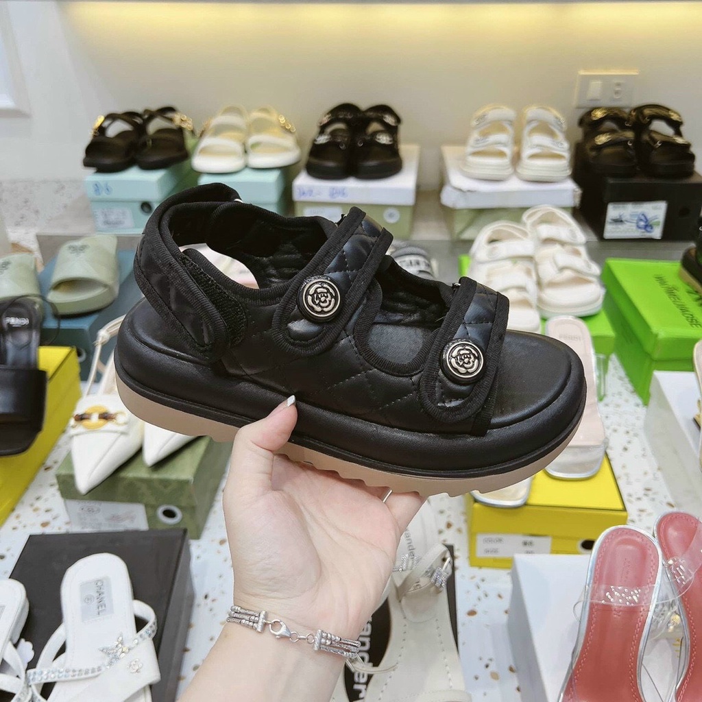 Giày Judy - Giày Sandal Đế Bánh Mỳ 2 Quai Ngang Êm Chân Đế Độn 4p