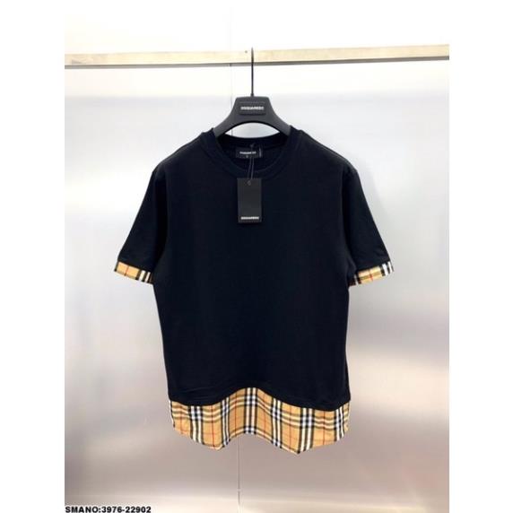 [Siêu Sale] Áo Phông Unisex Dsq Kẻ Vàng Siêu Hot - Áo Thun Cho Nam Nữ Form Rộng Siêu Đẹp