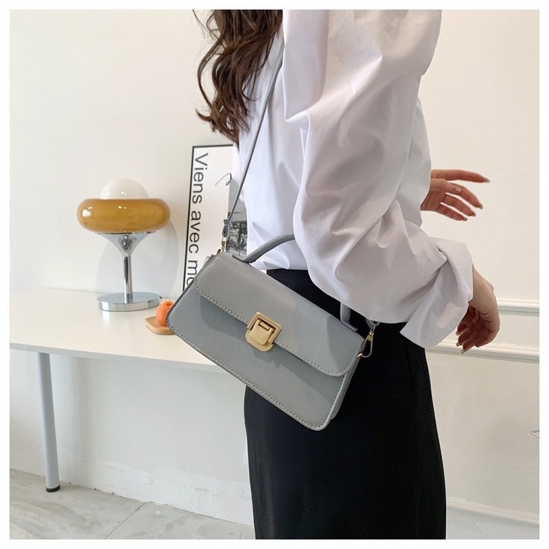 Túi Đeo Chéo Hình Vuông Màu Trơn Phong Cách retro Thời Trang Mới 2022 Gylb1351