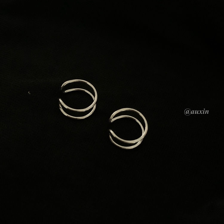 Bông tai dạng kẹp đơn giản cá tính phong cách Hàn Quốc