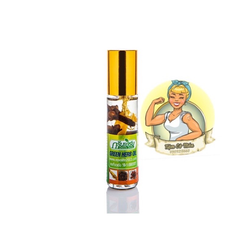 [LOẠI XỊN] Dầu Nhân Sâm Ginseng Green Herb Oil Thái Lan - 8ml