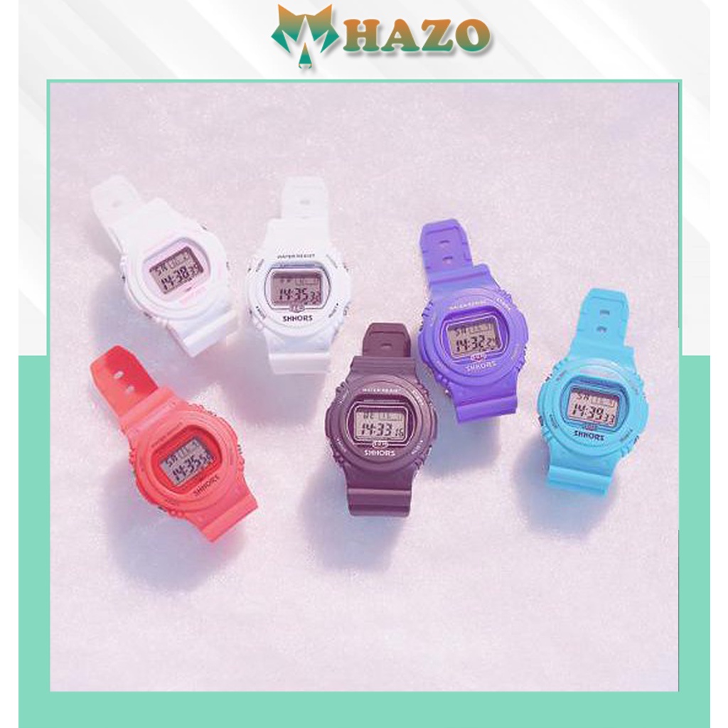 Đồng Hồ Thể Thao Nam Nữ Shhors 30M D385 Điện Tử Siêu Đẹp - Hazo