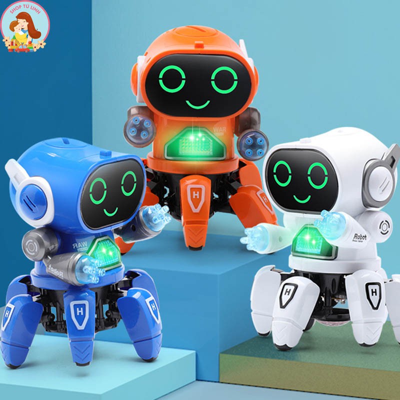 Đồ Chơi Trẻm Em Robot Dancer Nhảy Múa phát sáng Cho Bé Trai, Bé Gái,Có Đèn Có Nhạc Giả Trí Vui Nhộn