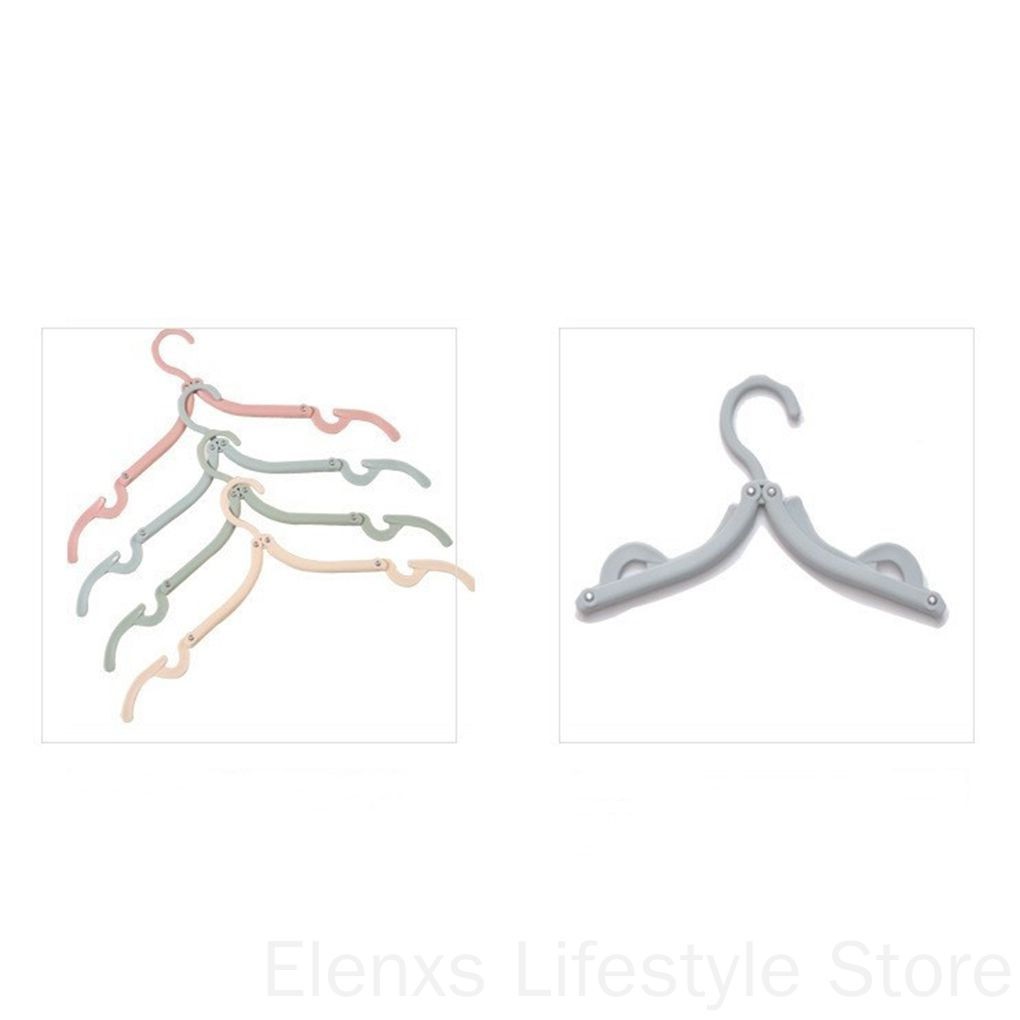 Móc Treo Quần Áo Bằng Nhựa Có Thể Gấp Gọn Tiện Dụng