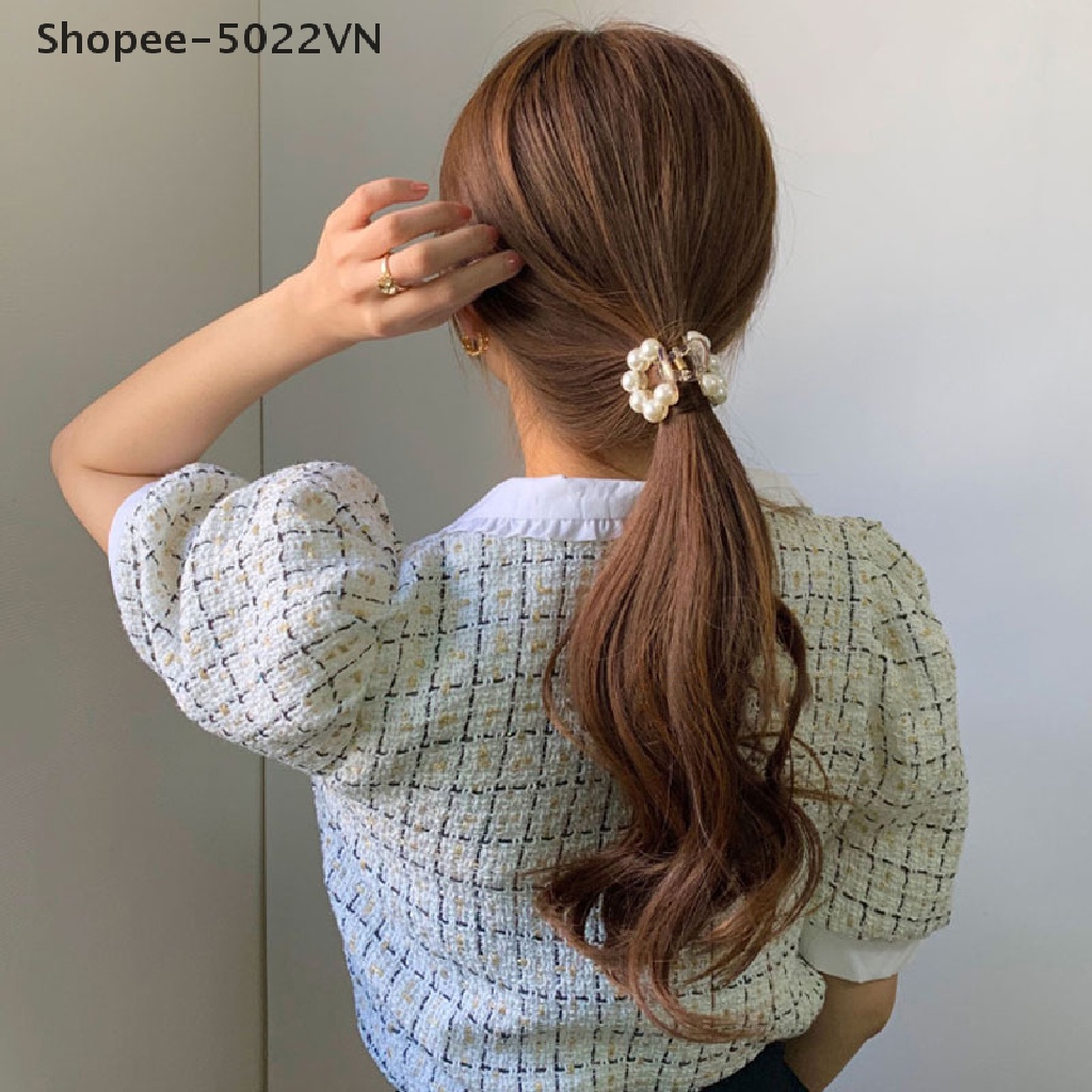 Kẹp Tóc Ngọc Trai Tròn Mini Thời Trang Cho Nữ Shopee-5022VN
