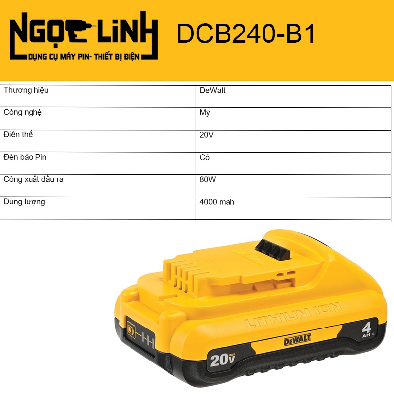 Dewalt 4Ah DCB240-B1