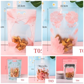  50 Túi zip đựng bánh kẹo 15.5 x 23cm 