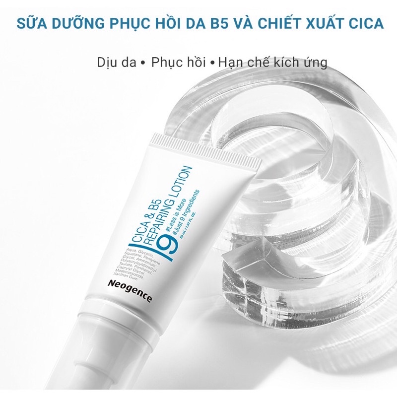 Sữa dưỡng phục hồi tái tạo da B5 Neogence CICA&B5 Repairing lotion