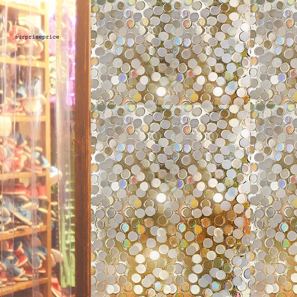 Giấy Dán Kính Trang Trí Họa Tiết Chấm Tròn Xinh Xắn