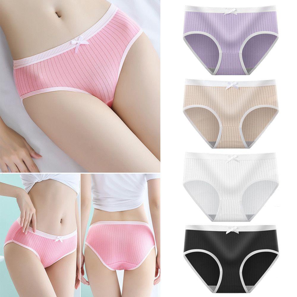 LEILY Quần Lót Cotton Màu Sắc Đơn Giản Cho Nữ