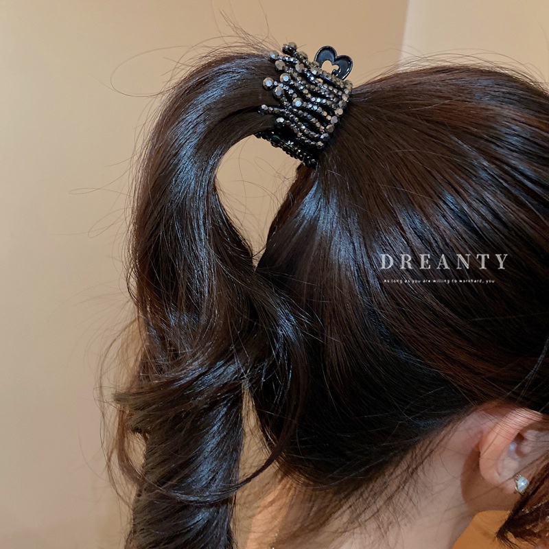 Kẹp Tóc Hình Vương Miện Đính Ngọc Trai Giả Thời Trang