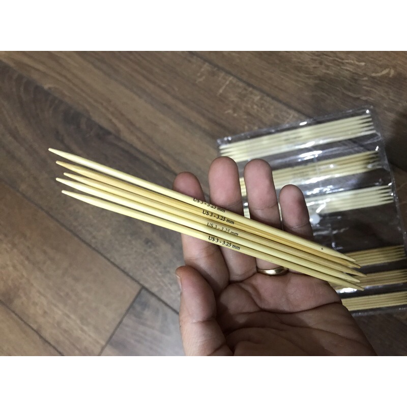 Bộ kim đan 2 đầu tre Knitters pride
