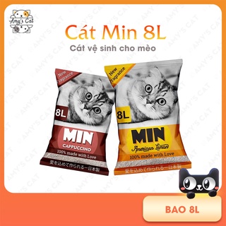 Cát vệ sinh cho mèo Min Bao 8 lít - Cát Nhật vệ sinh cho mèo Min khử mùi, vón cục tốt