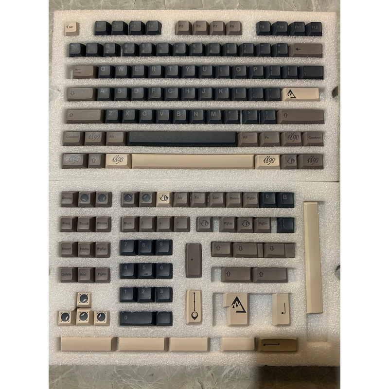 Nút Bàn Phím Cơ Keycap GMK Boulder KCA Profile PBT Dye Sub Nhuộm Màu Cho Bàn Phím Cơ