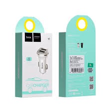 Cốc sạc xe hơi Hoco Z1 2 cổng sạc nhanh 2.1A giá rẻ - Hưng Long PC