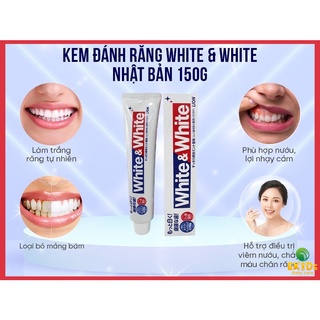 Kem đánh răng trắng răng Nhật Bản White & White - 150gr