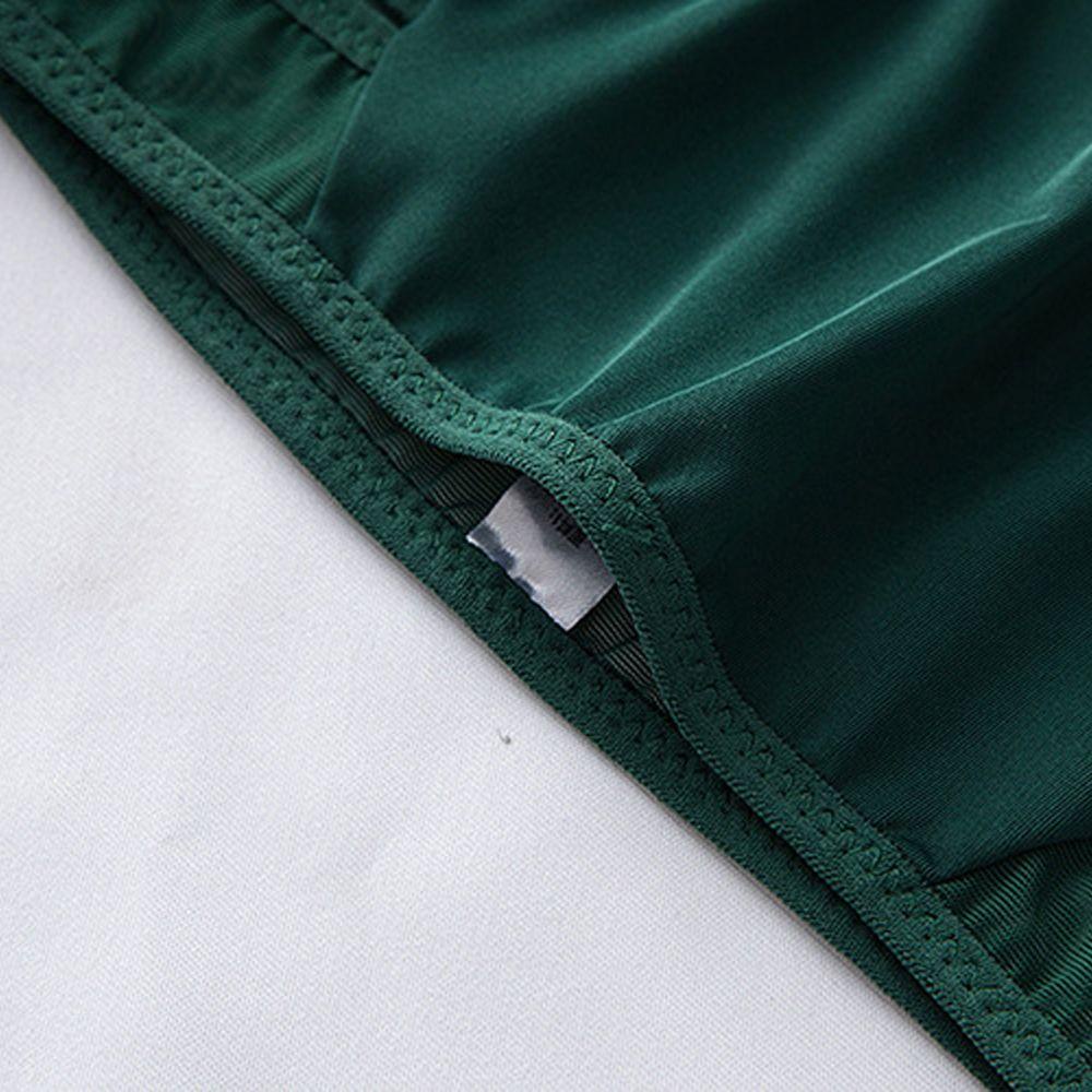 IVORY Quần Lót Lưới Thoáng Khí Lưng Thấp Đính Nơ Màu Sắc Đơn Giản Cho Nữ