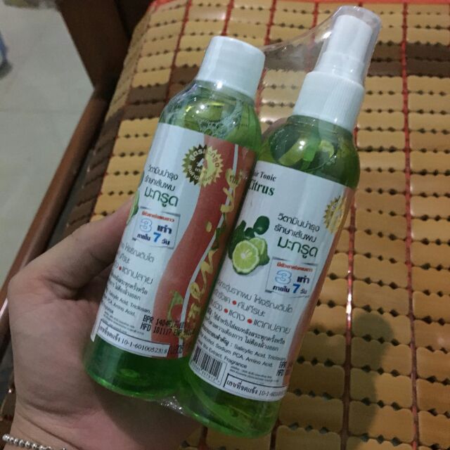 CẶP TINH DẦU BƯỞI XỊT KÍCH THÍCH MỌC TÓC CITRUS THÁI LAN
