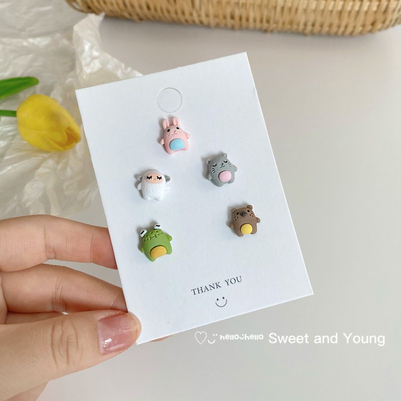 Set 5 khuyên lẻ hình thú