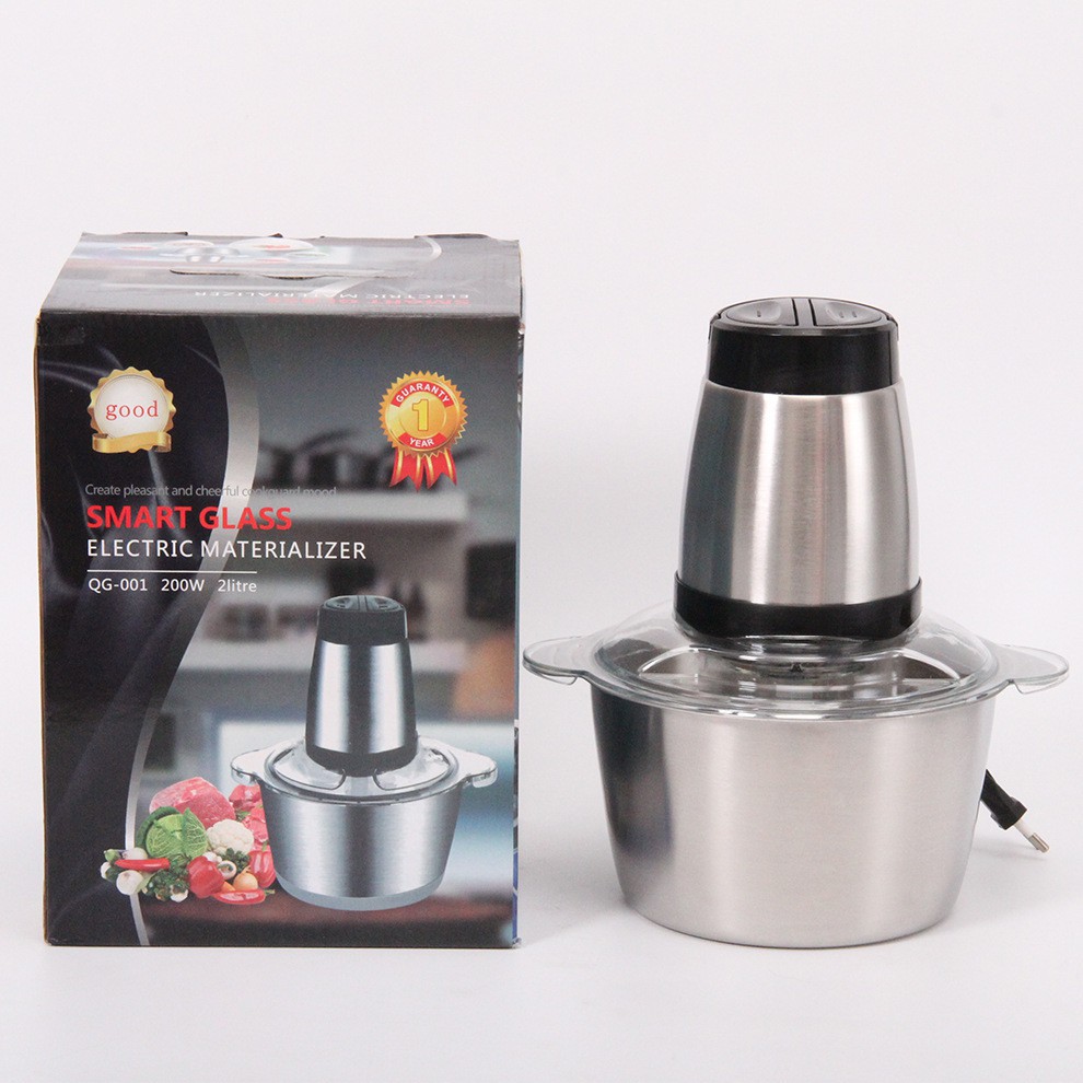 [HOT] Máy Xay Thịt, Xay Đa Năng Cối Inox Không Gỉ 4 Lưỡi Dao Kép Siêu Sắc Bén Say thịt, Cá, Hoa Quả, Tỏi ớt - CHÍNH HÃNG