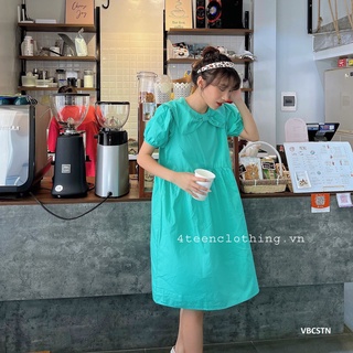 Váy Babydoll Cổ Sen Thắt Nơ