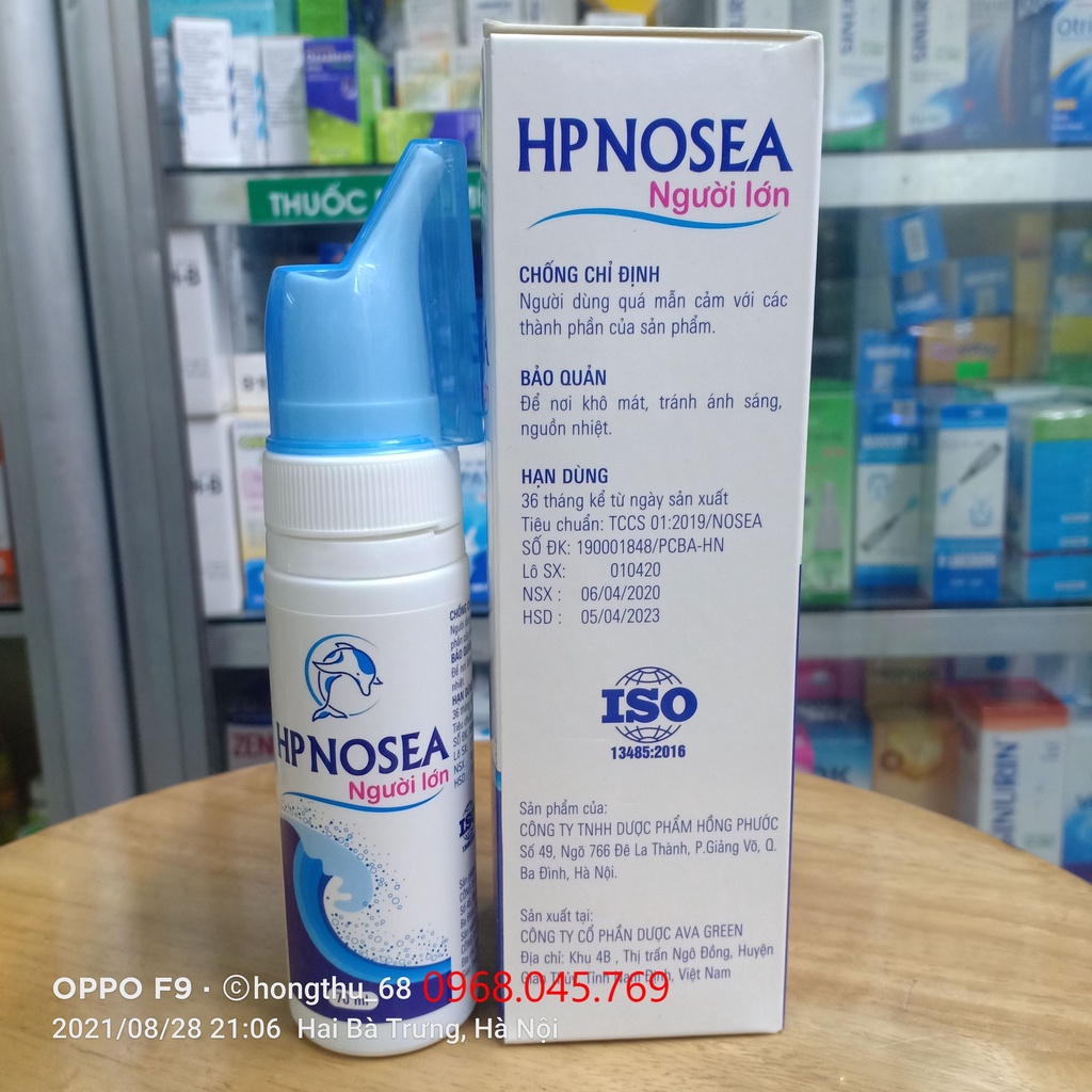 Xịt mũi HP NOSEA BABY/Người lớn chai 70ml