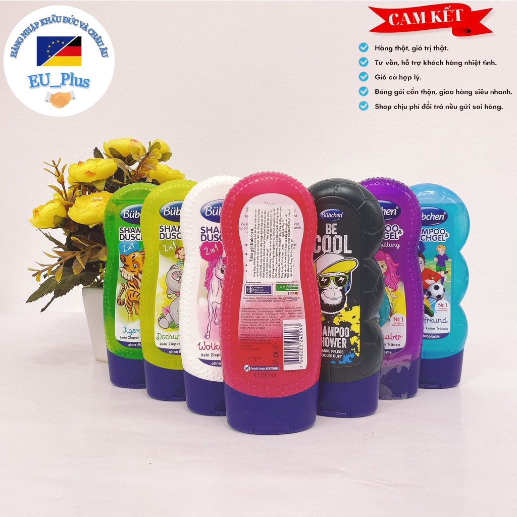Sữa tắm gội Bubchen Đức 230ml - Đủ hương cho bé