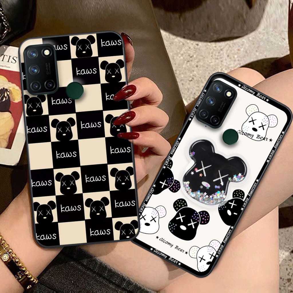Ốp lưng Realme C12 / Realme C15 / Realme C17 / Realme 7I trái tim họa tiết caro, mikey họa tiết beabrick kaws cute