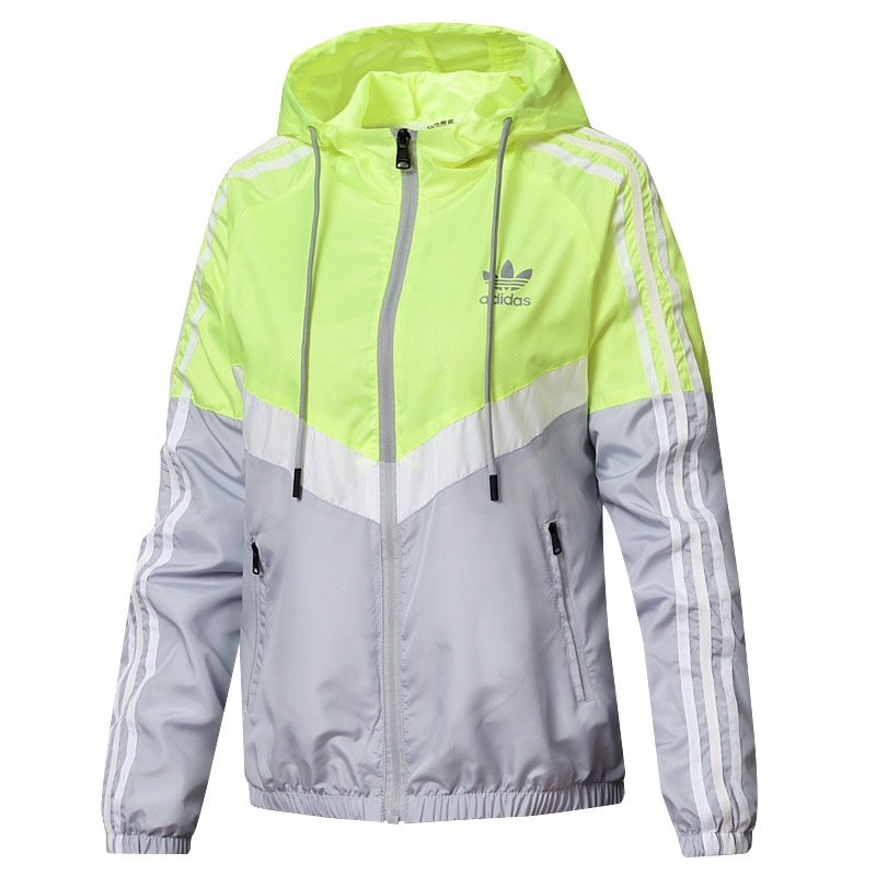Áo khoác thể thao nữ Adidas tay dài chống gió thời trang Hàn Quốc