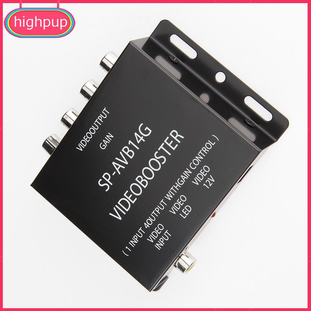 RCA Bộ Chia Tín Hiệu Âm Thanh Dvd Từ 1 Ra 4 Đầu Vào 12v Cho Xe Ô Tô