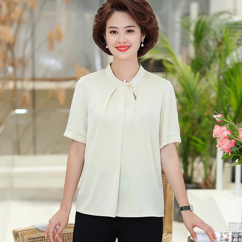 #X805 ÁO VOAN NGẮN TAY, ÁO HỌA TIẾT NƠ CỔ, ÁO CHO NGƯỜI TRUNG NIÊN HOT NHẤT 2021, CHẤT VOAN THOÁNG MÁT,